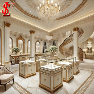 Dernières nouveautés Bijouterie Design d'intérieur Bijouterie Boutiques <span class=keywords><strong>Comptoir</strong></span> Présentoir de bijoux personnalisé Vitrine Bijoux d'ameublement - Product Image 4