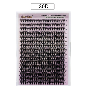 Cils en grappe DIY Volcano Fire Ash Dark 75D C Curl 11-16mm pour la formation en atelier, le développement des compétences et la journée de développement professionnel - Product Image 2