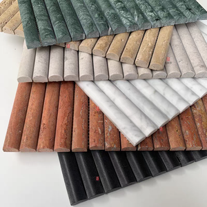 <span class=keywords><strong>Piastrelle</strong></span> a Mosaico in Marmo Travertino 3D con Scanalature Convesse per Rivestimento Cucina e Decorazione Pareti <span class=keywords><strong>Bagno</strong></span> - Product Image 5