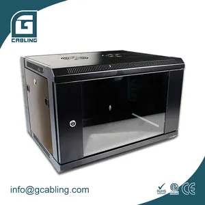 Gcabling 19 pollici rack network cabinet data wall box 4U 19 "rack DIY data cabinet 450mm network box scatola di rete rj45 a parete