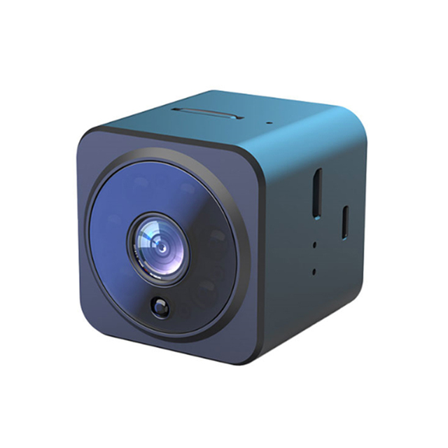 AS02 Mini Camera Webcam HD 1080P Real Mini Wifi Camera Square  Cube Built in Speaker USB With Card Slot
