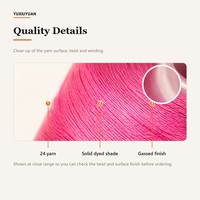 Fil 24s pour broderie et tricot, 250g, PP haute densité, couleur unie, pour la production de vêtements en tricot épais