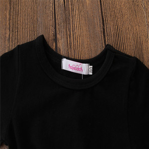 Vêtements en gros, chemises à manches courtes d'été, crop tops avec shorts, ensemble de vêtements pour filles, 2 pièces, tenues pour enfants - Product Image 2