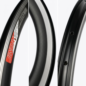 <span class=keywords><strong>Jante</strong></span> de vélo de route en alliage d'aluminium 6061-T6, section profonde 30 mm, <span class=keywords><strong>700c</strong></span> 23C, surface de freinage usinée, noir argenté - Product Image 6