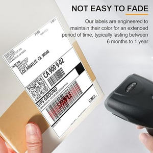 ฉลากจัดส่งแบบกาวถาวรรูปพัด 4x6 นิ้ว พิมพ์ออฟเซตบนกระดาษ 2000 ชิ้น สำหรับใช้ในเชิงพาณิชย์ D0100HAB0W7 - Product Image 3