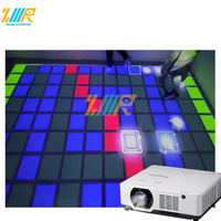 Juego de proyector de suelo interactivo Grid Jumping Active Grid Jumping Juego de proyección de suelo interactivo