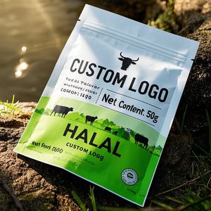 מותאם לחות אישית לעמוד עד pouch חציר חום בשר חזיר ג 'לי אריזת שקיות עם חריץ עבור אחסון ג' לי - Product Image 2