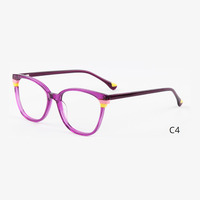 HC001 oeil de chat à la mode femmes acétate stratification optique cadre dame lunettes en gros personnalisé lunettes lunettes