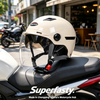 Casque de moto électrique de luxe, imperméable, pour motocyclettes de grande taille, équipement de protection pour la conduite, fabriqué en Chine