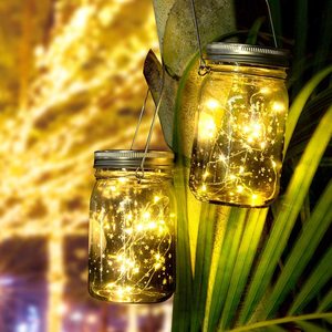 Luci da giardino solari impermeabili <span class=keywords><strong>per</strong></span> esterni, lampadari <span class=keywords><strong>per</strong></span> interni/esterni adatti <span class=keywords><strong>per</strong></span> l'illuminazione della decorazione natalizia del giardino