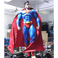 Escultura Decorativa para Exteriores, Personajes de Dibujos Animados, Escultura de Fibra de Vidrio de Superman de Marvel