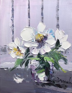 Peinture à l'huile sur toile faite à la main, <span class=keywords><strong>fleur</strong></span> <span class=keywords><strong>de</strong></span> <span class=keywords><strong>lotus</strong></span>, <span class=keywords><strong>décoration</strong></span> <span class=keywords><strong>murale</strong></span> - Product Image 4