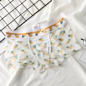 <span class=keywords><strong>Sous</strong></span>-vêtements pour hommes en maille respirante, taille mi-haute, avec séparateur de testicules, motif floral esthétique, coupe slim, sport, motif nez d'éléphant - Product Image 3