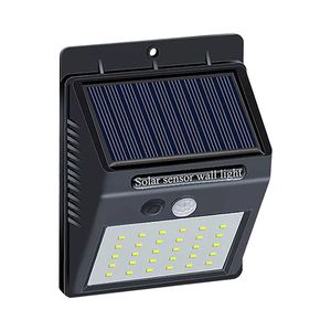 30 LED năng lượng mặt trời đèn không thấm nước ngoài trời Tường An ninh chuyển động <span class=keywords><strong>PIR</strong></span> cảm biến LED năng lượng mặt trời ánh sáng bức tường cho vườn Pathway - Product Image 1