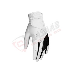 Fabricant de haute qualité cuir noirci-couleur polaire hiver réchauffé écran tactile respirant coupe-vent sport gants de golf - Product Image 2