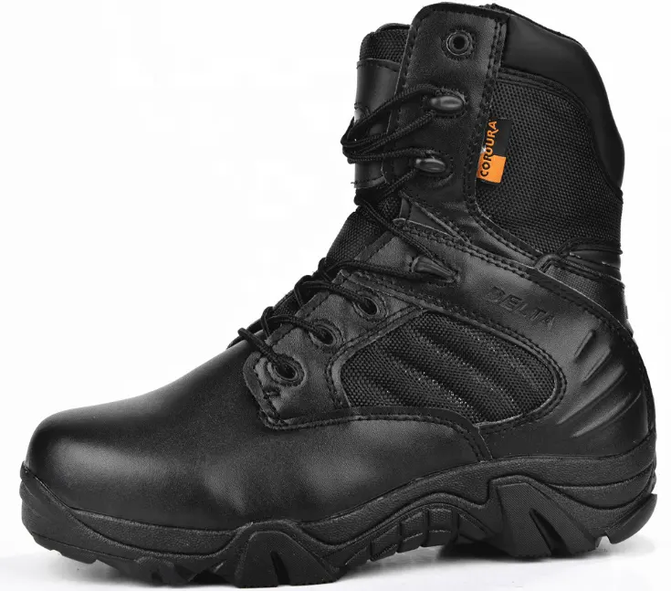 安全黒本革デルタ警察 altama ジャングル戦闘戦術的なブーツ軍ミリタリーブーツ靴