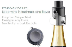 Bomba de Vacío para Conservación de Vino Espumoso, de Silicona ABS de Grado Alimenticio, Ecológica, Color Personalizable - Product Image 4