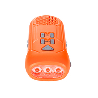 Lampe de poche LED rechargeable de type C à manivelle portable 3 en 1 avec alarme SOS Radio AM et FM et chargeur de téléphone pour outil de survie