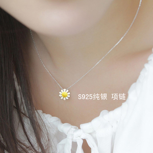Collares <span class=keywords><strong>de</strong></span> <span class=keywords><strong>plata</strong></span> <span class=keywords><strong>de</strong></span> ley 925 con <span class=keywords><strong>girasol</strong></span> para mujer, colgantes, joyería <span class=keywords><strong>de</strong></span> regalo para Festival - Product Image 1