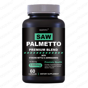 OEM 60カプセル プレミアムブレンド パルメットノキア（ノキア） 健康な髪 尿路/前立腺サポート 美容製品 抗酸化作用のある栄養補助食品 - Product Image 1