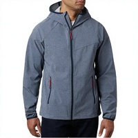 Veste polaire à capuche pour homme, couleur unie, fermeture éclair, coupe-vent, décontractée, pour l'automne, coupe classique, en polyester