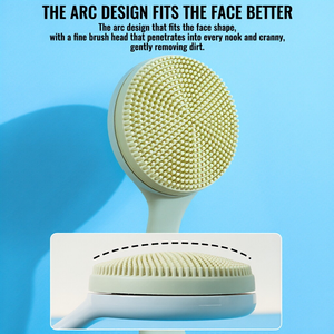 Brosse nettoyante visage en silicone professionnelle, étanche, avec support, pour le maquillage, personnalisable avec logo - Product Image 2