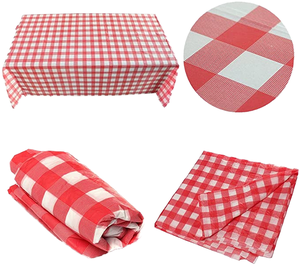 Nappe carrée jetable en PVC imprimé floral moderne, résistante à l'huile et à l'eau, pour usage domestique, couleur violette - Product Image 6