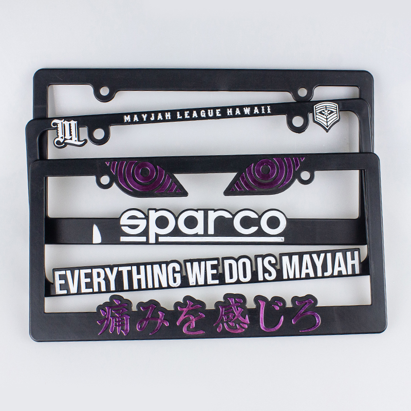 Логотип на заказ, АБС-пластик, металл, сублимация, чистый силикон, Европейский автомобиль, мотоцикл, пользовательский номер, номерной знак и держатель рамы