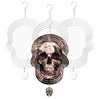 Taille personnalisée Sublimation Wind Spinner Blanks Usa Warehouse Carillon en aluminium Alimenté par le vent Sculpture cinétique Spinner Suspension Garniture