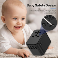 Adaptateur de prise de courant universel, prise de courant universelle, chargeur mural USB de type C, adaptateur de voyage