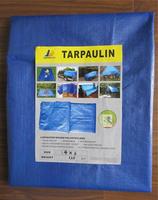 Bâche en PE imperméable de 10 pi x 12 pi, 50GSM-300GSM, toile bleue argentée, tentes, bâche en aluminium argenté 100% enduite de PE