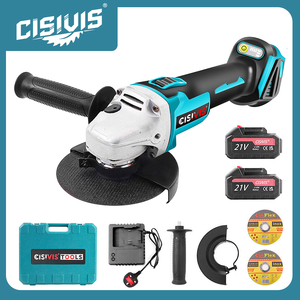 <span class=keywords><strong>Meuleuse</strong></span> d'angle sans fil 21V <span class=keywords><strong>125</strong></span> mm à moteur sans balais avec interrupteur à gâchette pour usage industriel et bricolage domestique – Offre Spéciale - Product Image 1
