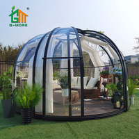 Maison de conteneur dôme transparent maison à bulles tente de camping en plein air maison portable en polycarbonate pour restaurant