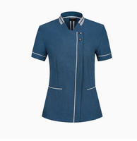 Tenue d'été pour personnel hôtelier : uniforme de chambre, serveur(se), manches longues ou courtes, ensemble de service de nettoyage
