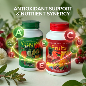 Cápsulas de Frutas y Verduras a Base de Alimentos Integrales, 90 Unidades, Vitaminas y Minerales Complejos, Soporte Antioxidante, OEM, ODM, Marca Privada - Product Image 3