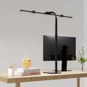 Lampe de bureau LED moderne à col de cygne, à commande tactile, intensité réglable, pour architecte, bureau, étude, lecture, dessin technique, avec double éclairage - Product Image 4