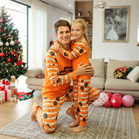 Ensemble de pyjamas pour fête d'Halloween Hongbo, nouvelle collection pour maman, fille, papa, fils, 2 pièces, vêtements de nuit, look familial pour Noël et les fêtes