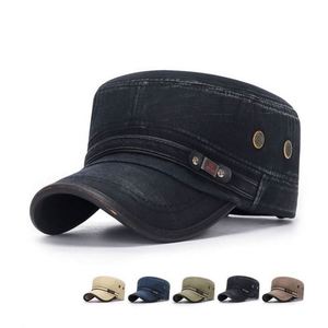 Four Seasons Universal Washed Vintage <b>Flat</b> <b>Cap</b> Leather Edge Retro Faded <b>Men</b> Women Casual Sports <b>Cap</b> Fishing Camp Hat <b>Cap</b> for <b>Men</b> - Product Image 6