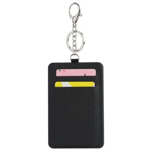 Promotional Gift Pu Leather Business Id Sublimation Traffic Card <b>Holder</b> With <b>Key</b> <b>Chain</b> - Product Image 4
