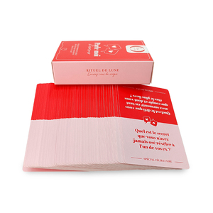 Tarjetas de Juego de Beber <span class=keywords><strong>con</strong></span> Impresión de Texto y Logotipo OEM, Iniciadores de Conversación Profunda para Parejas y <span class=keywords><strong>Amigos</strong></span> - Product Image 2