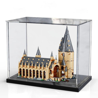 Anti UV plexiglas clair acrylique présentoir modèle personnalisé affichage vitrine de stockage pour legos