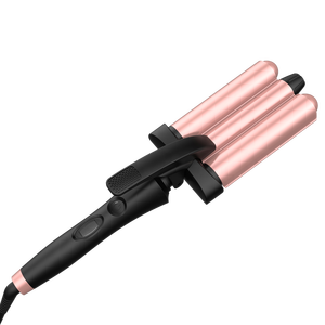 Écran LCD 25mm Barils Tourmaline Céramique Revêtement Baguette à sertir Fer à friser 3 barils Cheveux Bigoudi Triple Hair <span class=keywords><strong>Waver</strong></span> - Product Image 2