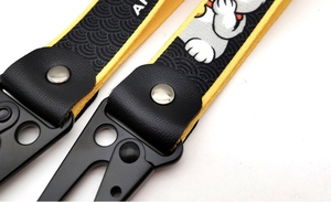 Llavero de tela bordado con logotipo personalizado, correa corta, para piezas de automóvil, resistente, para bicicleta y coche - Product Image 4