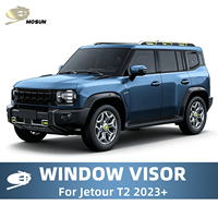 Déflecteurs de vitres pour Jetour T2 Traveller Shanhai pour ICH-X K3 2023 2026 Pare-vent Protection contre les intempéries Brise-vent Pare-pluie