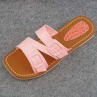Sandales compensées légères et respirantes en PVC imprimé pour femme, idéales printemps-été-automne, antidérapantes pour l'extérieur
