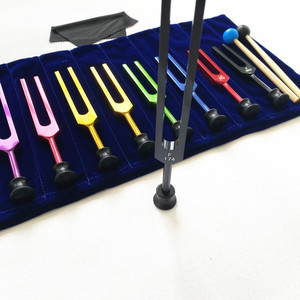 Diapasones de yoga, 174Hz, 285Hz, 396Hz, 417Hz, 528Hz, 639Hz, 741Hz, 852Hz, 963Hz, juego de 9 piezas en color. - Product Image 3