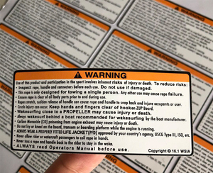 Chất lượng cao hình chữ nhật thời tiết bằng chứng sticker tự dính ngoài trời đời nhãn cảnh báo nhãn giá rẻ - Product Image 2