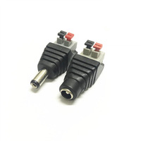 Ventes chaudes Prise d'alimentation jack 12V CC 2 broches 5,5*2,1 mm Connecteur femelle CC Type poussoir