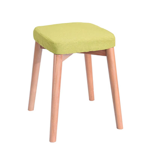 4 Legged square Shape Bench KD <strong>Wood</strong> <strong>Stool</strong> With Removable Cover - Product Image 1