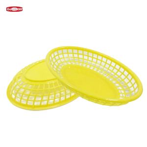 Servicio de comida Restaurante Cestas para servir comida rápida Plástico ovalado con revestimiento de PP Cestas de comida rápida de grado alimenticio - Product Image 6